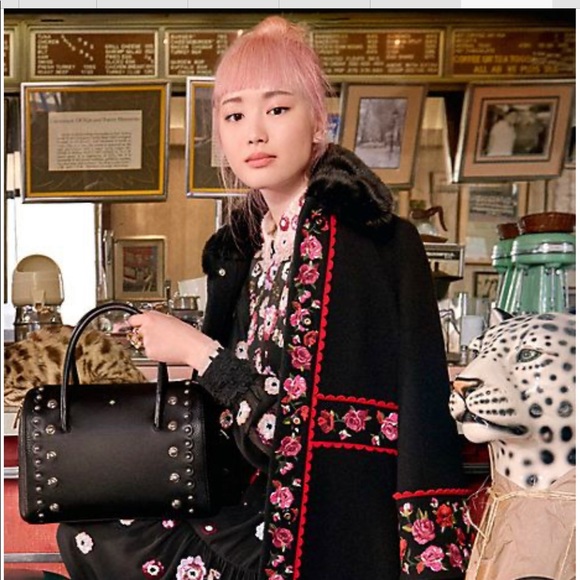 Kate Spade Madison Ave Coat Flower Floral Lanni - Picture 3 of 8